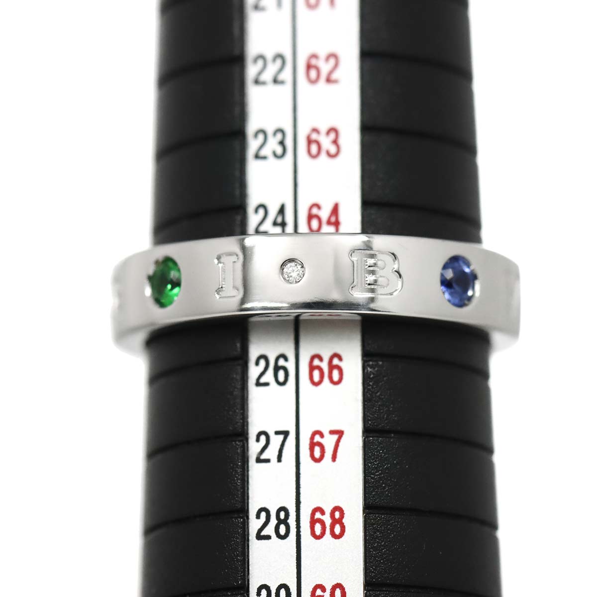 BVLGARI BVLGARI Multi Stone Ring 18K WG 750 size66 11(US)