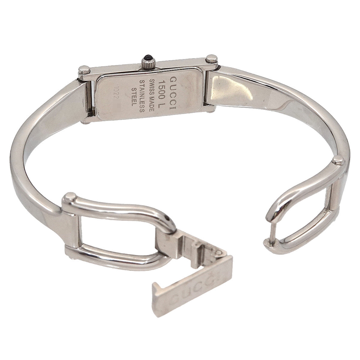 1500L YA015532 Bangle Watch Gray Dial Quartz Ladies Watch