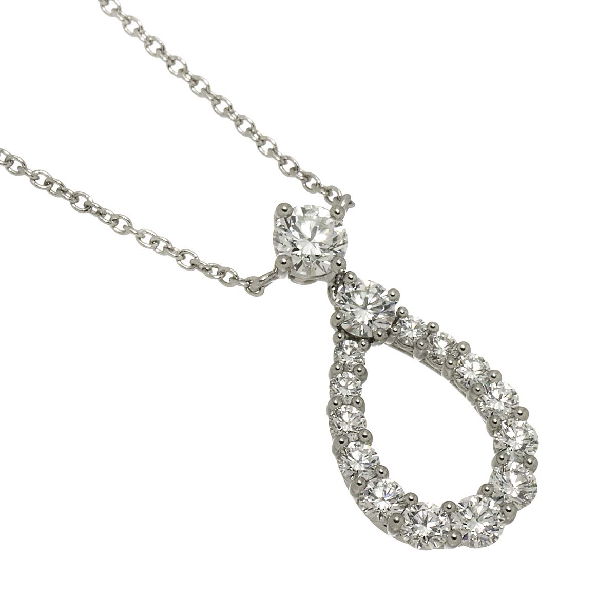 Loop Diamond Extra Large Necklace Pt