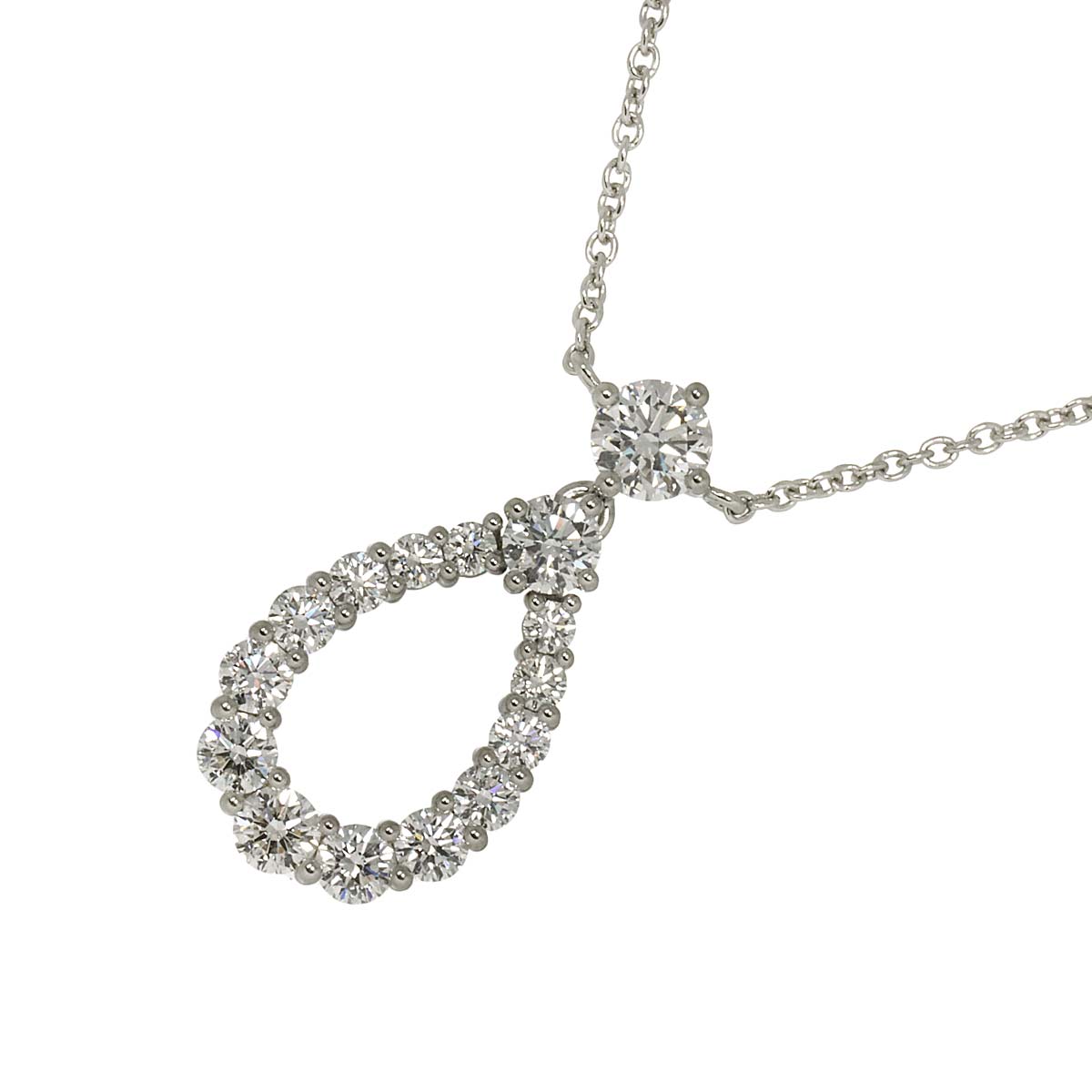 Loop Diamond Extra Large Necklace Pt