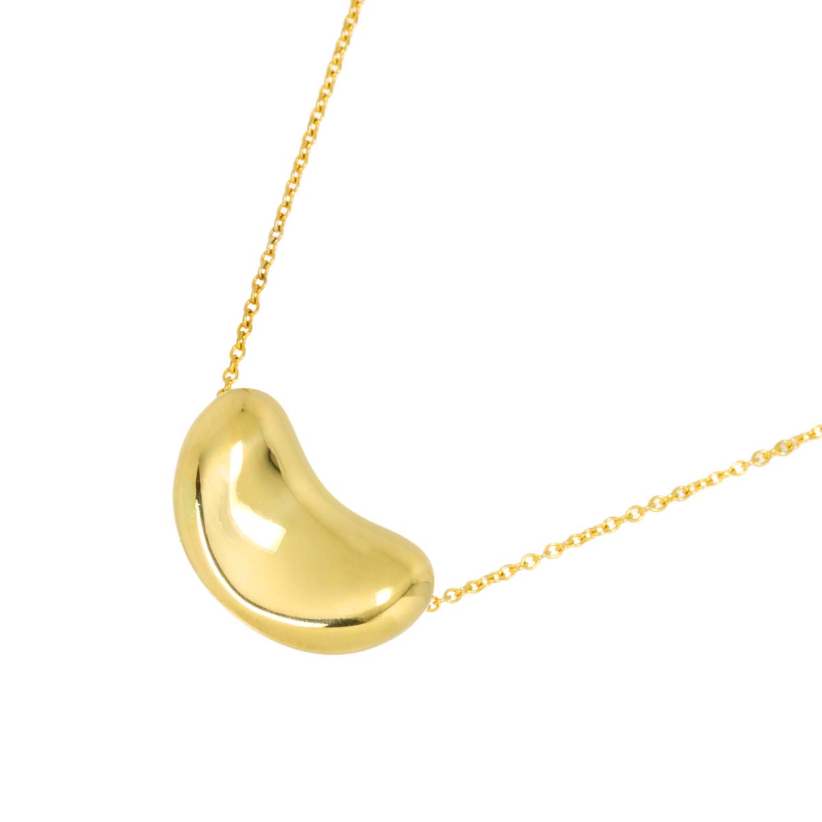Bean Necklace 18K Yellow Gold 750