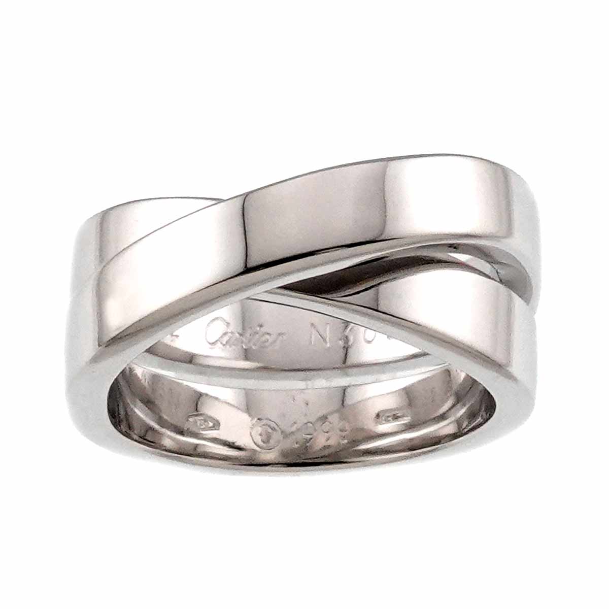 Paris Ring 18K White Gold 750 size52 6(US)