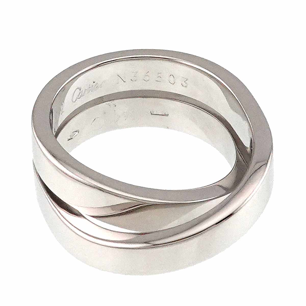 Paris Ring 18K White Gold 750 size52 6(US)