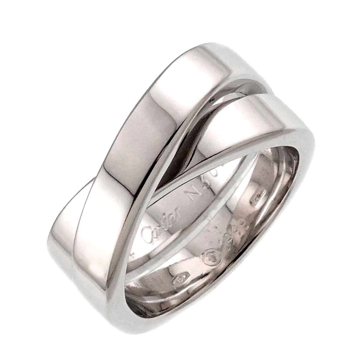 Paris Ring 18K White Gold 750 size52 6(US)
