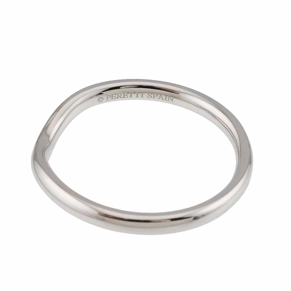 Curved Band Ring Pt Platinum size6.5-6.75(US)