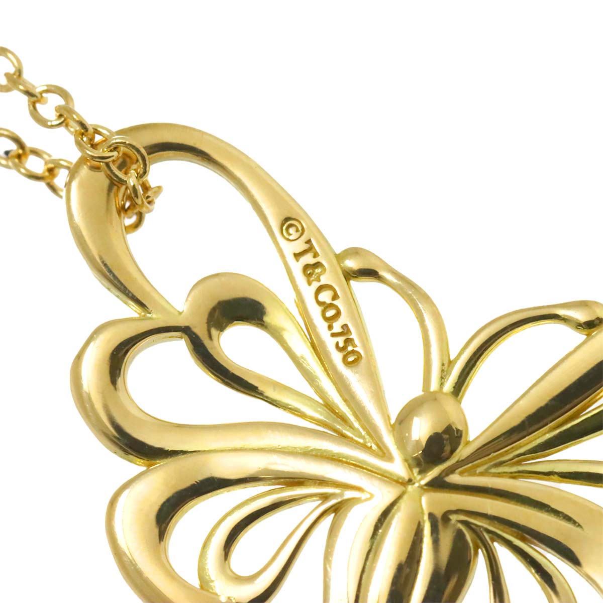 Butterfly Necklace 18K Yellow Gold 750