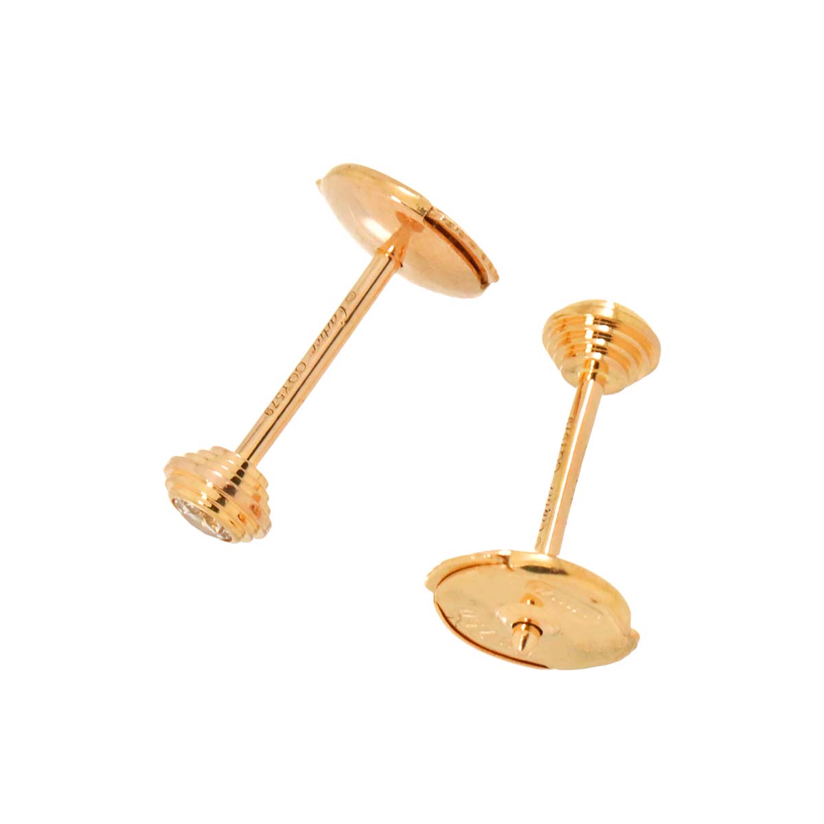Damour Diamond Earrings Pierced XS 18K PG 750