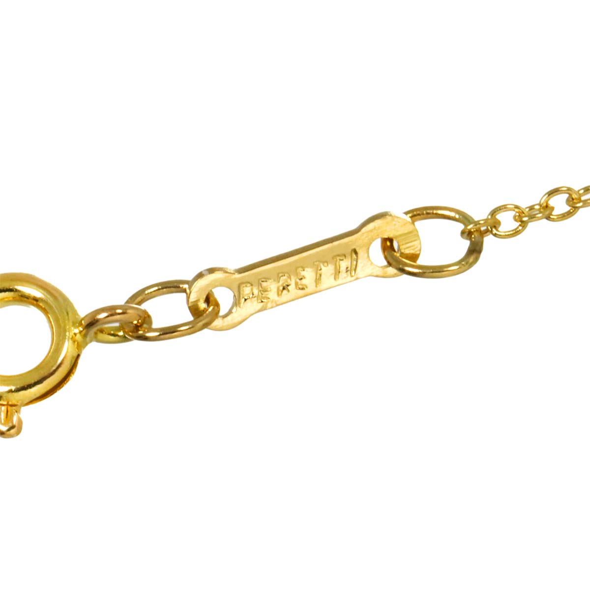 Open Teardrop Necklace 18K Yellow Gold 750