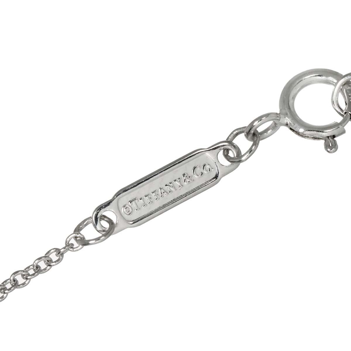 T Smile Necklace SM 18K White Gold 750