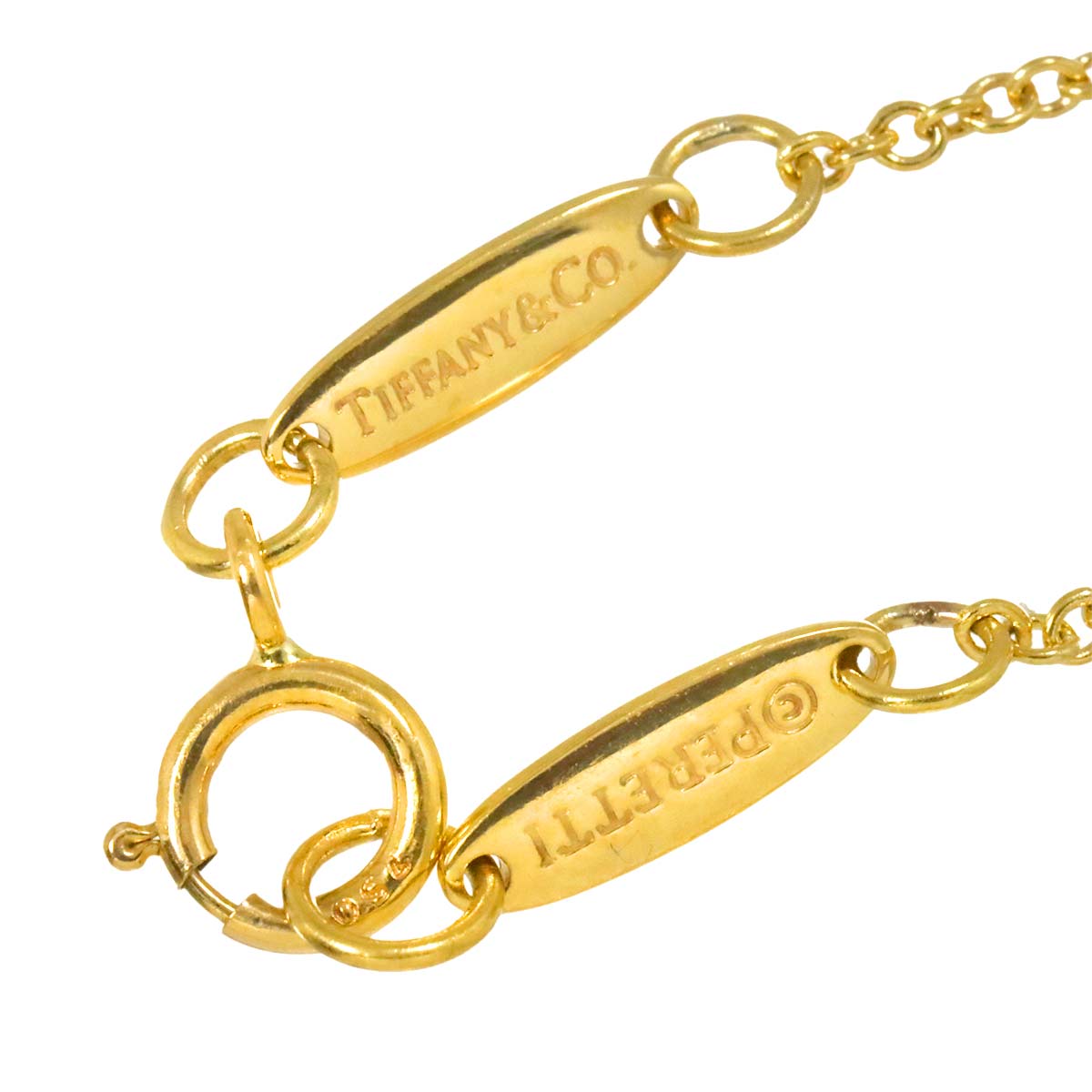 Round motif Necklace 18K Yellow Gold 750