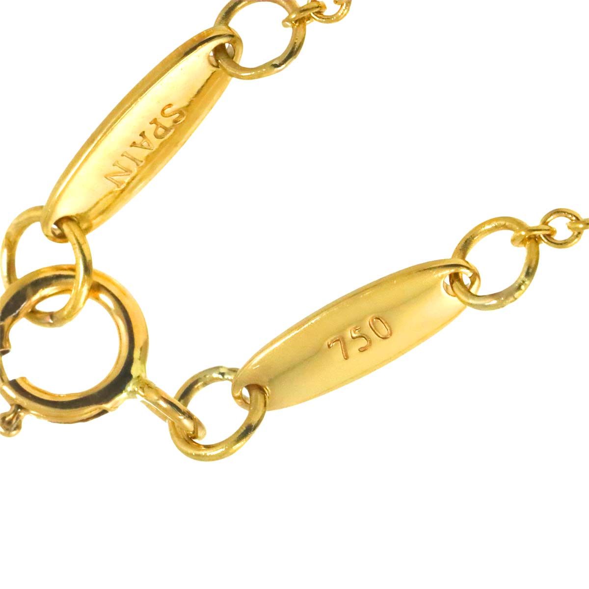 Round motif Necklace 18K Yellow Gold 750