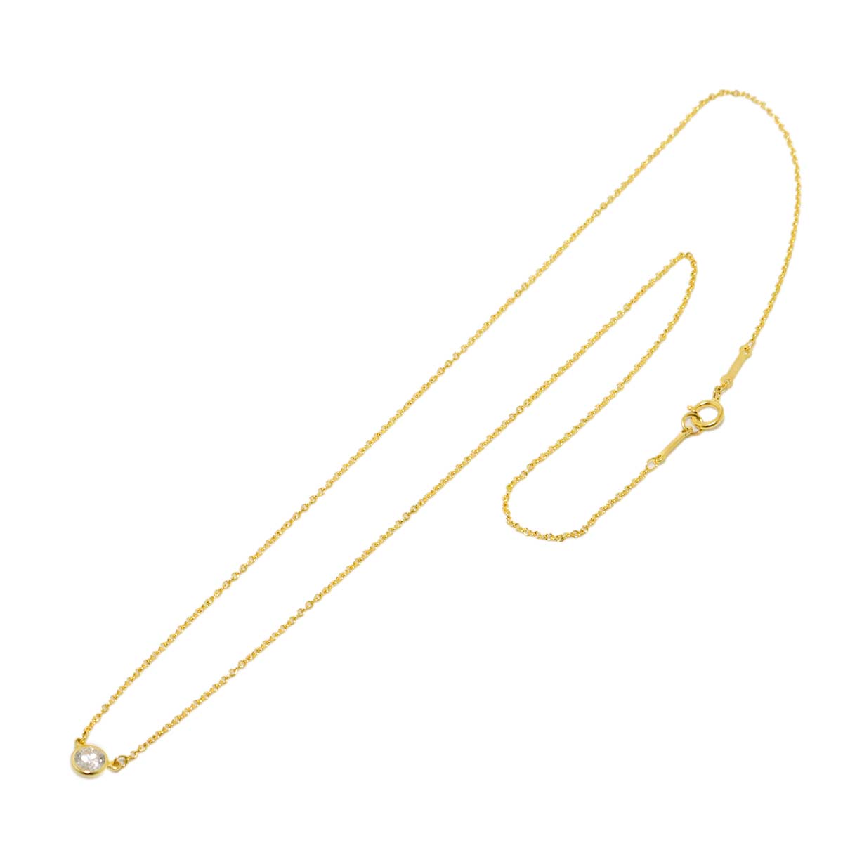 By The Yard Diamond 1P Necklace 18K Yellow Gold 750