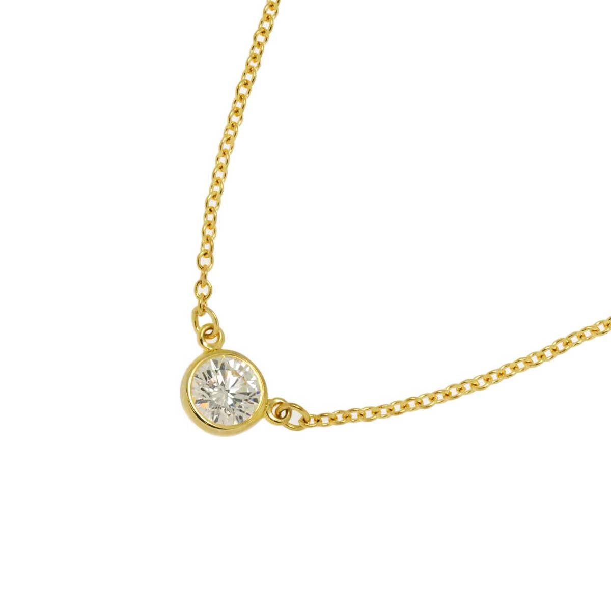 By The Yard Diamond 1P Necklace 18K Yellow Gold 750