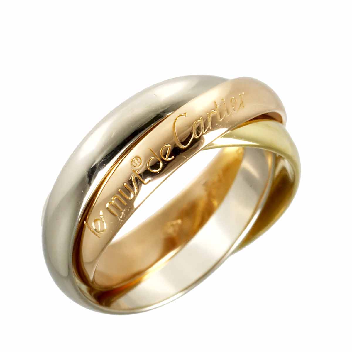 Trinity MM Ring 18K YG WG PG 750 Size50 5.25(US)
