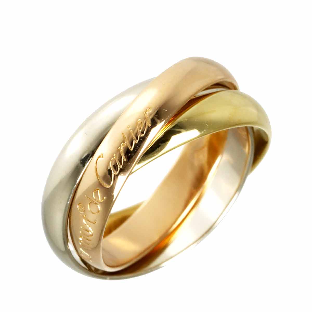 Trinity MM Ring 18K YG WG PG 750 Size50 5.25(US)