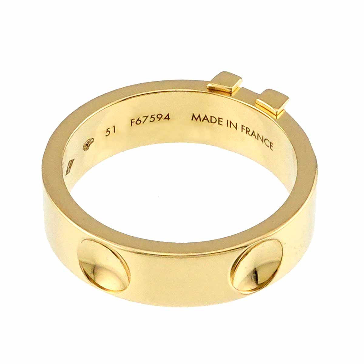 Anplant LV Ring 18K YG 750 size51 5.25-5.5(US)