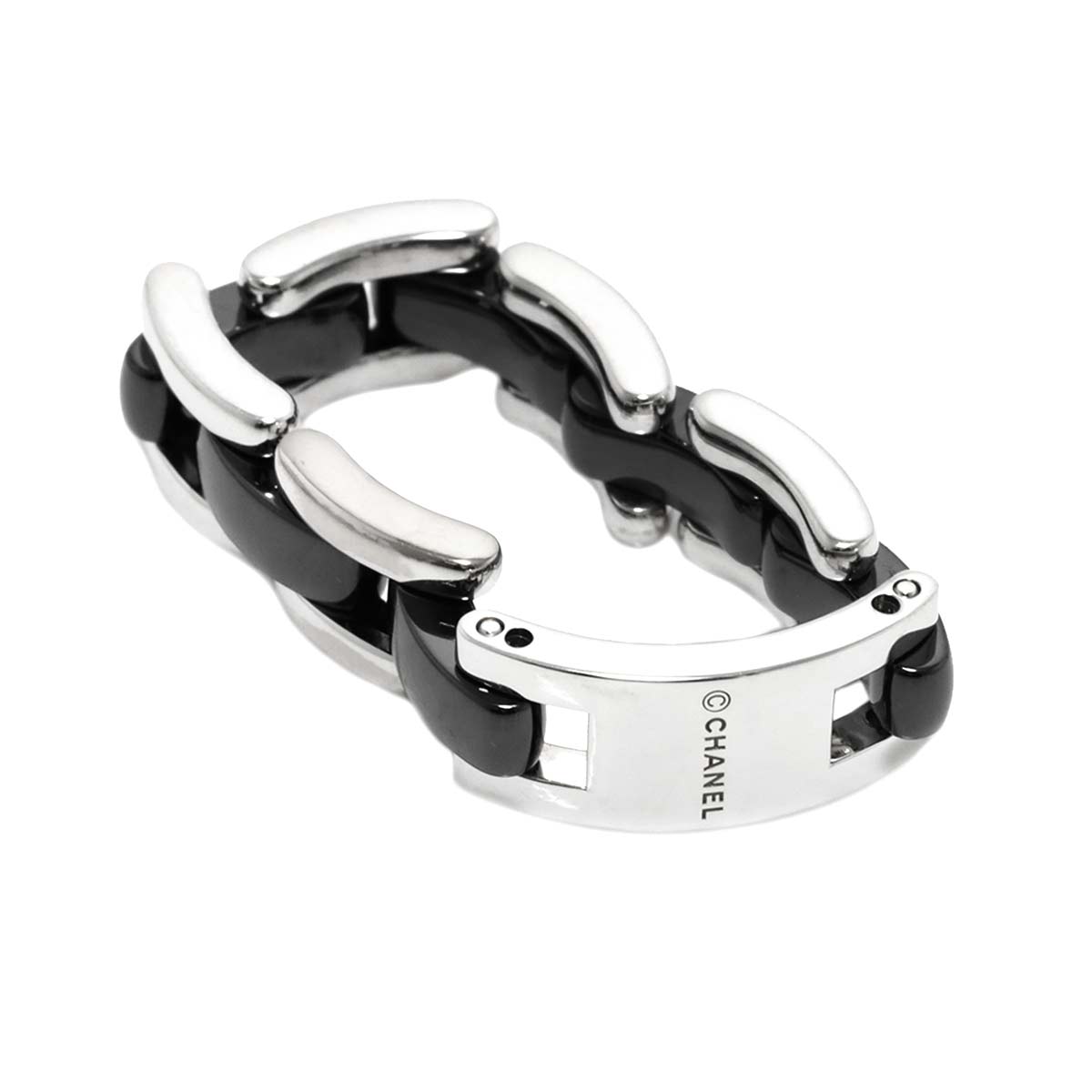 ULTRA MM Ring Black Ceramic 18K WG 750 Size62 9.75-10(US)