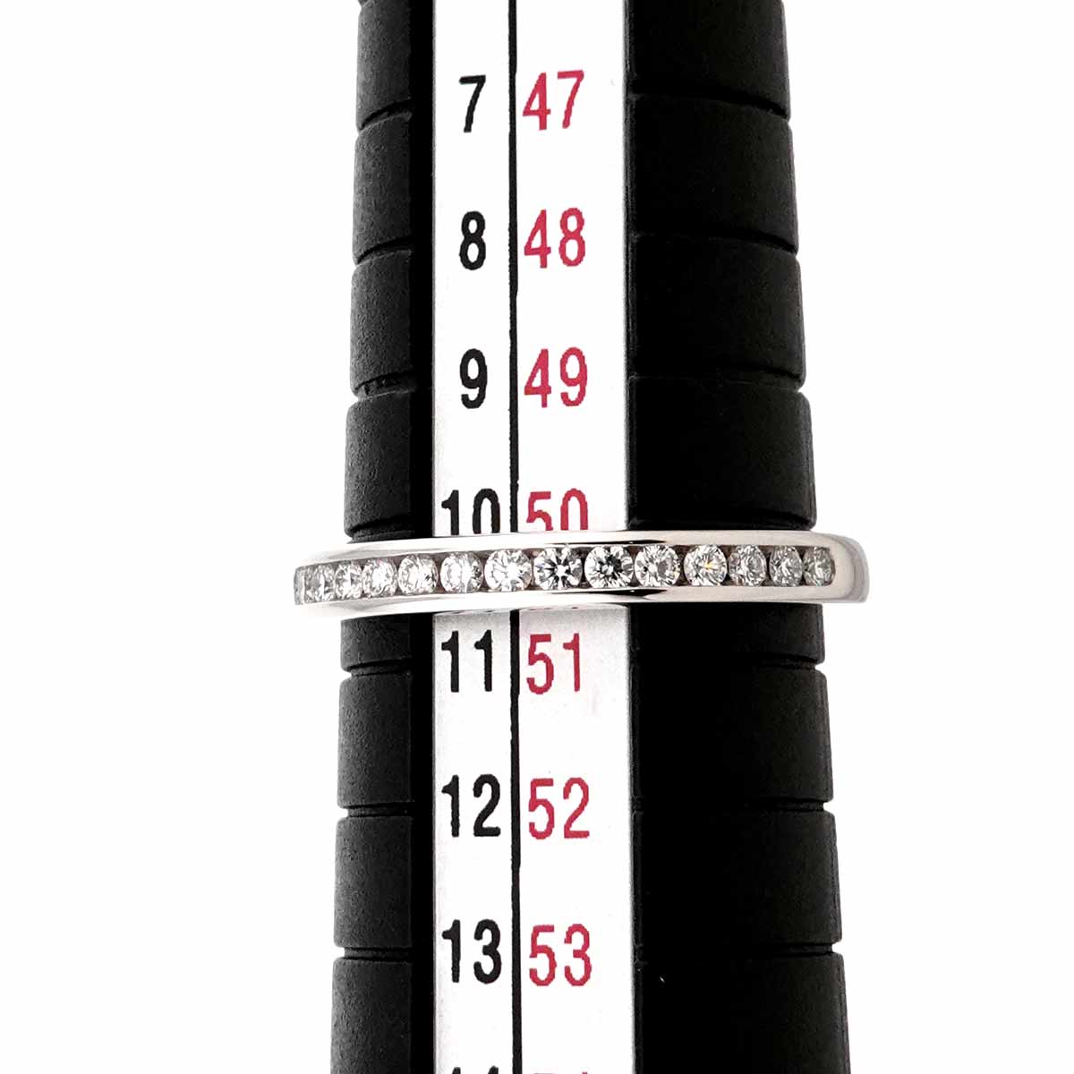 Half Diamond band Ring Platinum Size5.25-5.5(US)