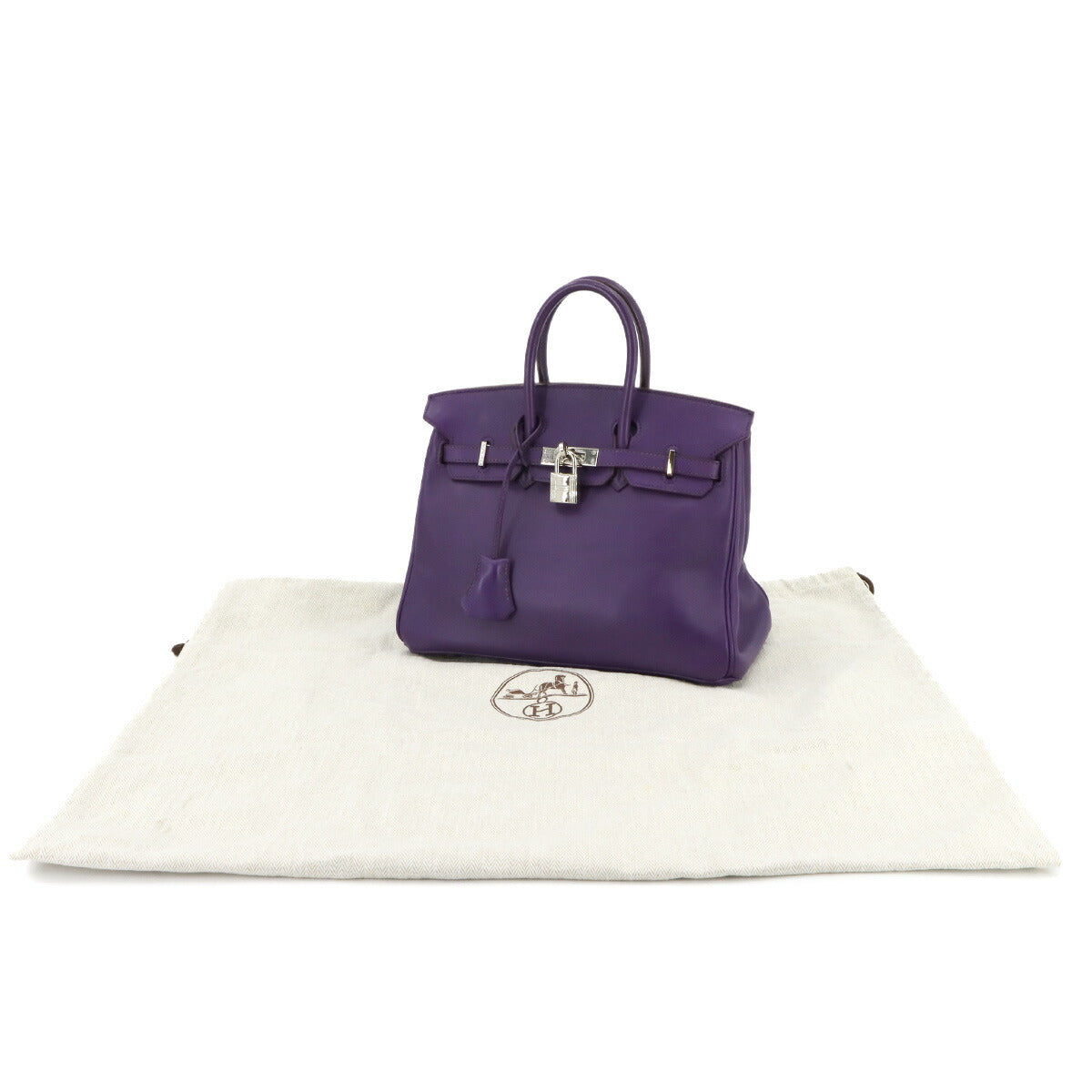 Birkin 25 Veau Swift Ultra violet Hand Bag Purse