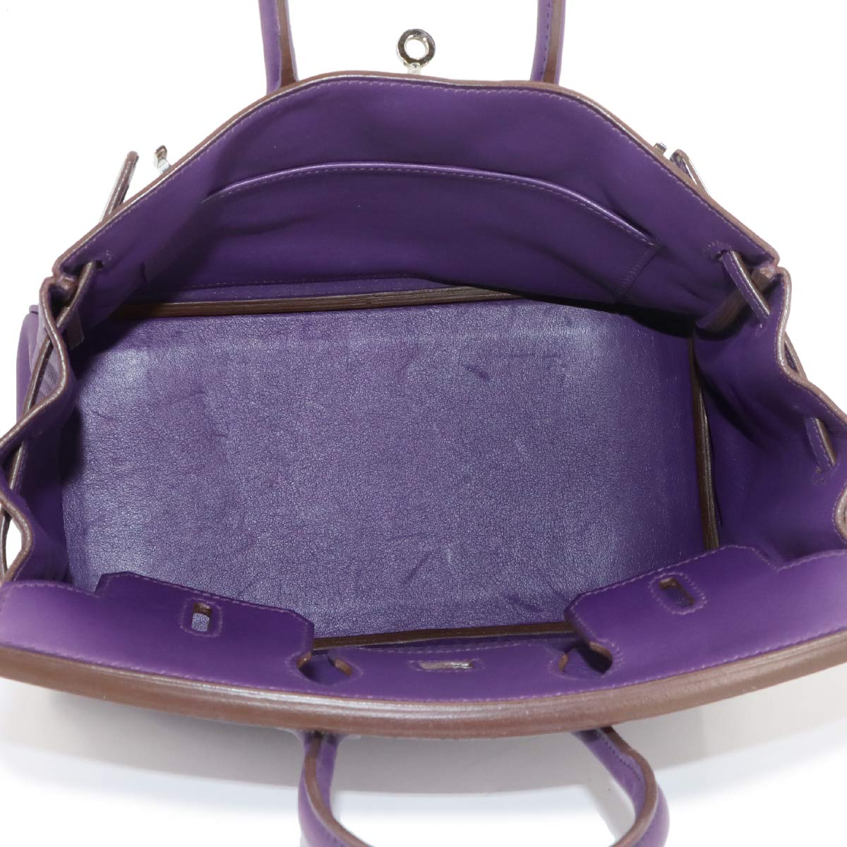 Birkin 25 Veau Swift Ultra violet Hand Bag Purse