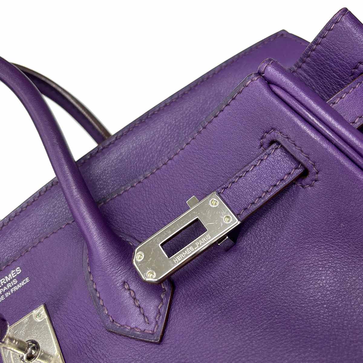 Birkin 25 Veau Swift Ultra violet Hand Bag Purse