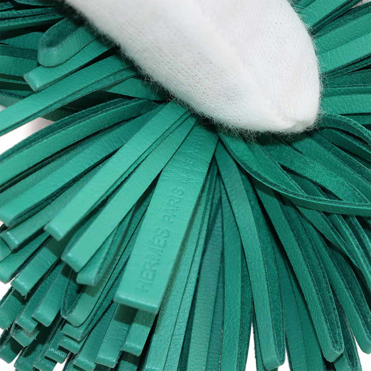 Carmen Bag Charm Key Ring Agneau Milo Minthe