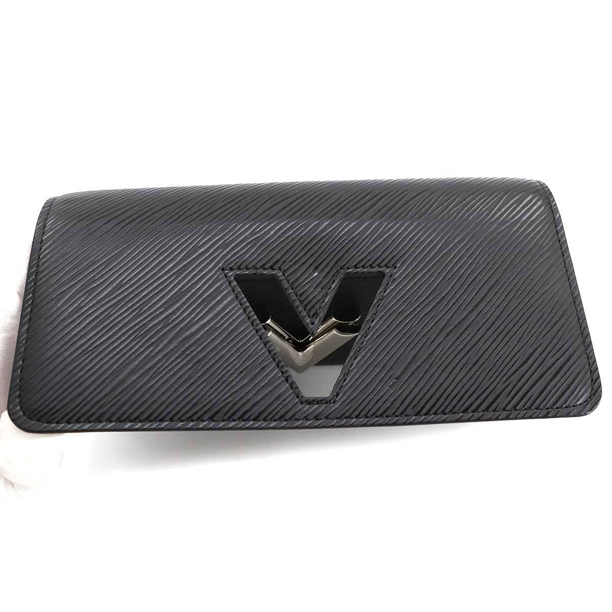 Epi Twist Wallet Long Leather Noir M68309 Purse