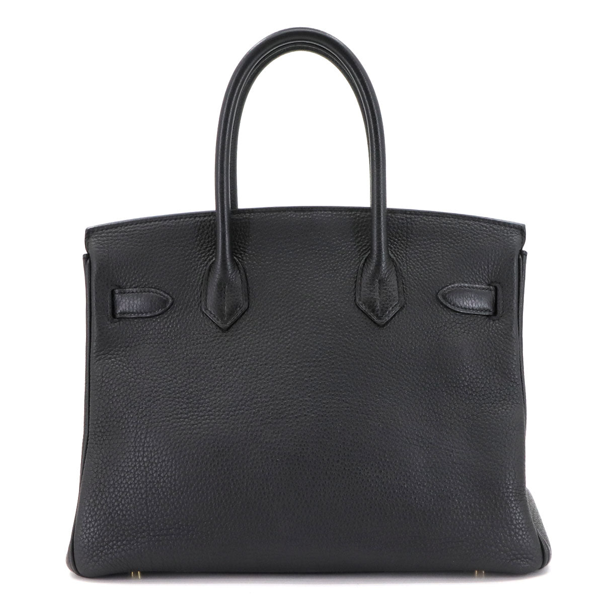 Birkin 30 Togo Leather Black Hand Bag Purse