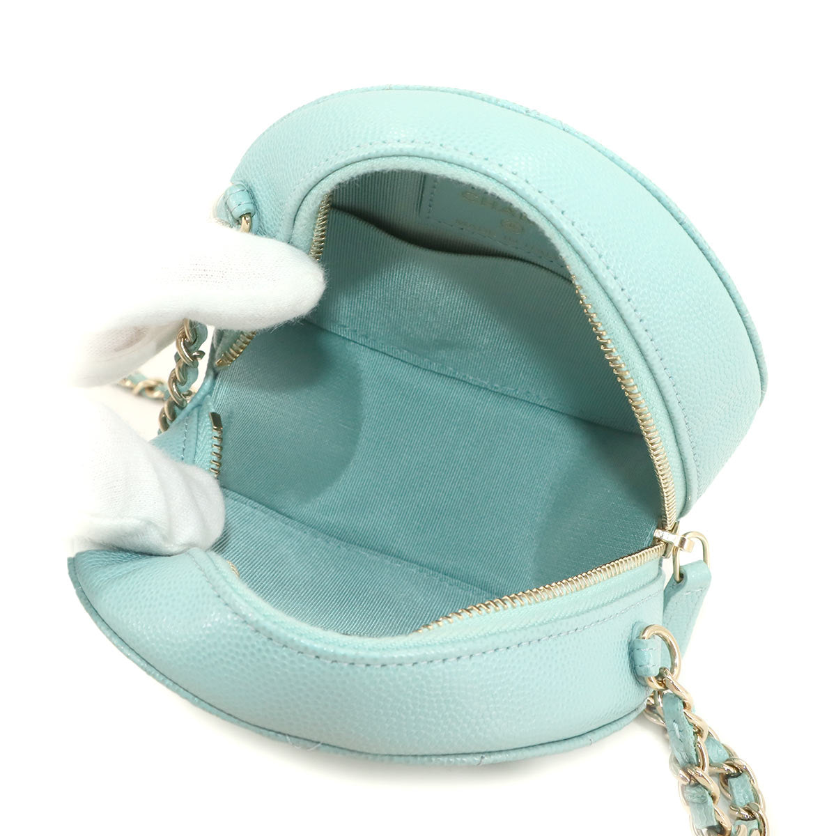 Matelasse Mini Classic Chain Shoulder Bag Leather AP0245