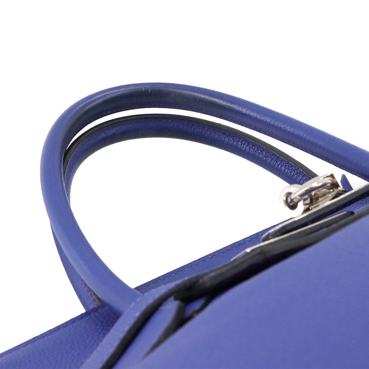 Birkin 40 Veau Togo Blue Electrique Hand Bag Purse