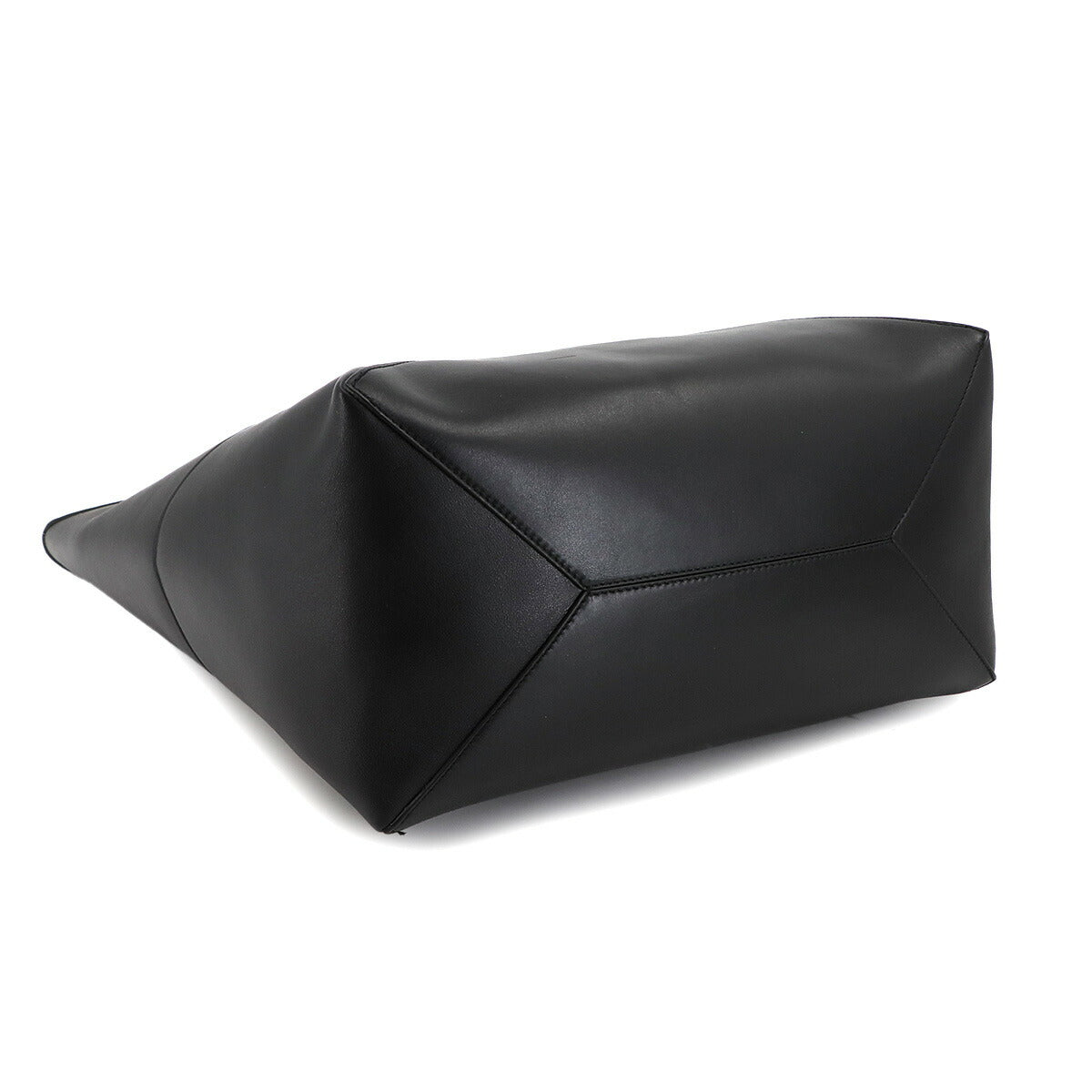 XL Puzzle Fold tote Bag Leather Black B933Q18X01 Purse