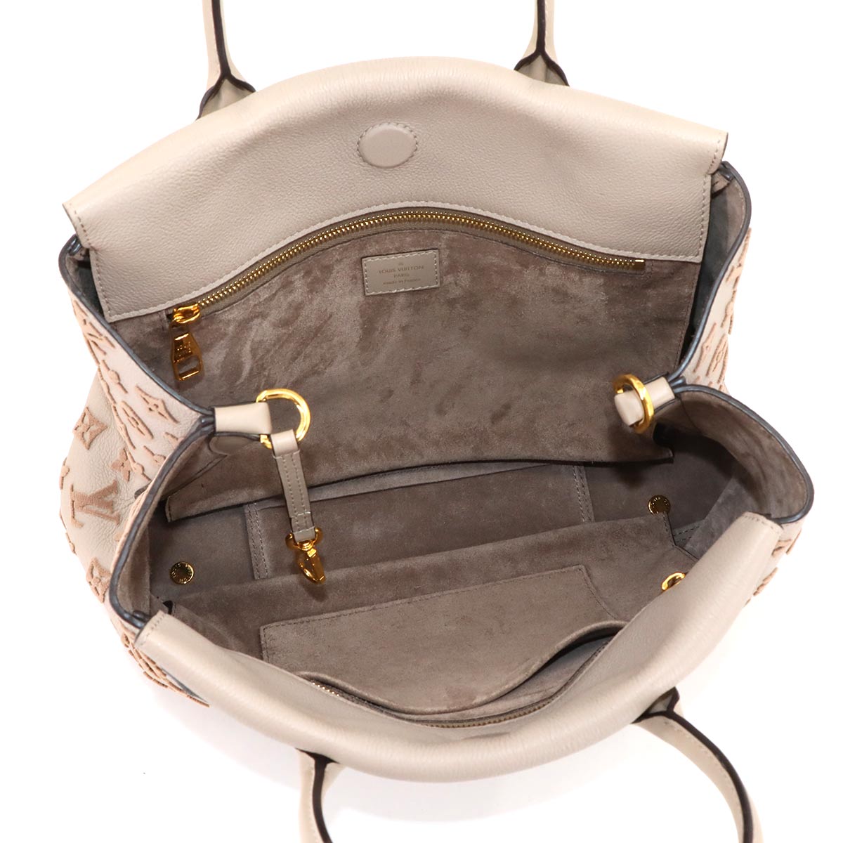 Veau Cachemire Tote W PM Tote Bag Leather Galet M94483