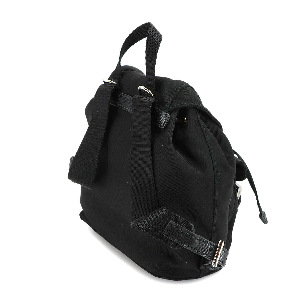 Mini Chain Shoulder Bag Nylon Leather Black BZ0029 Backpack