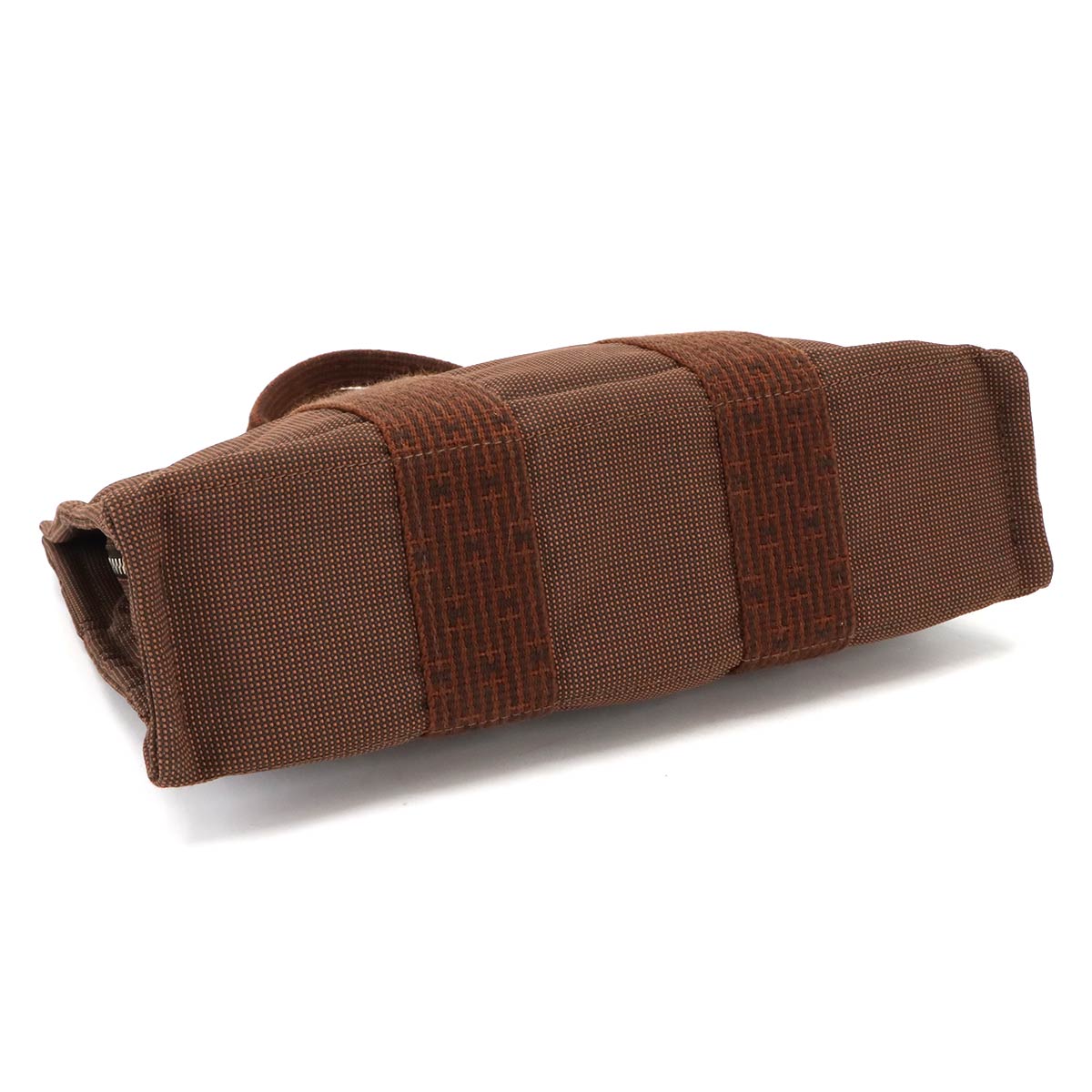 Herline Tote PM Bag Canvas Brown Unisex Purse