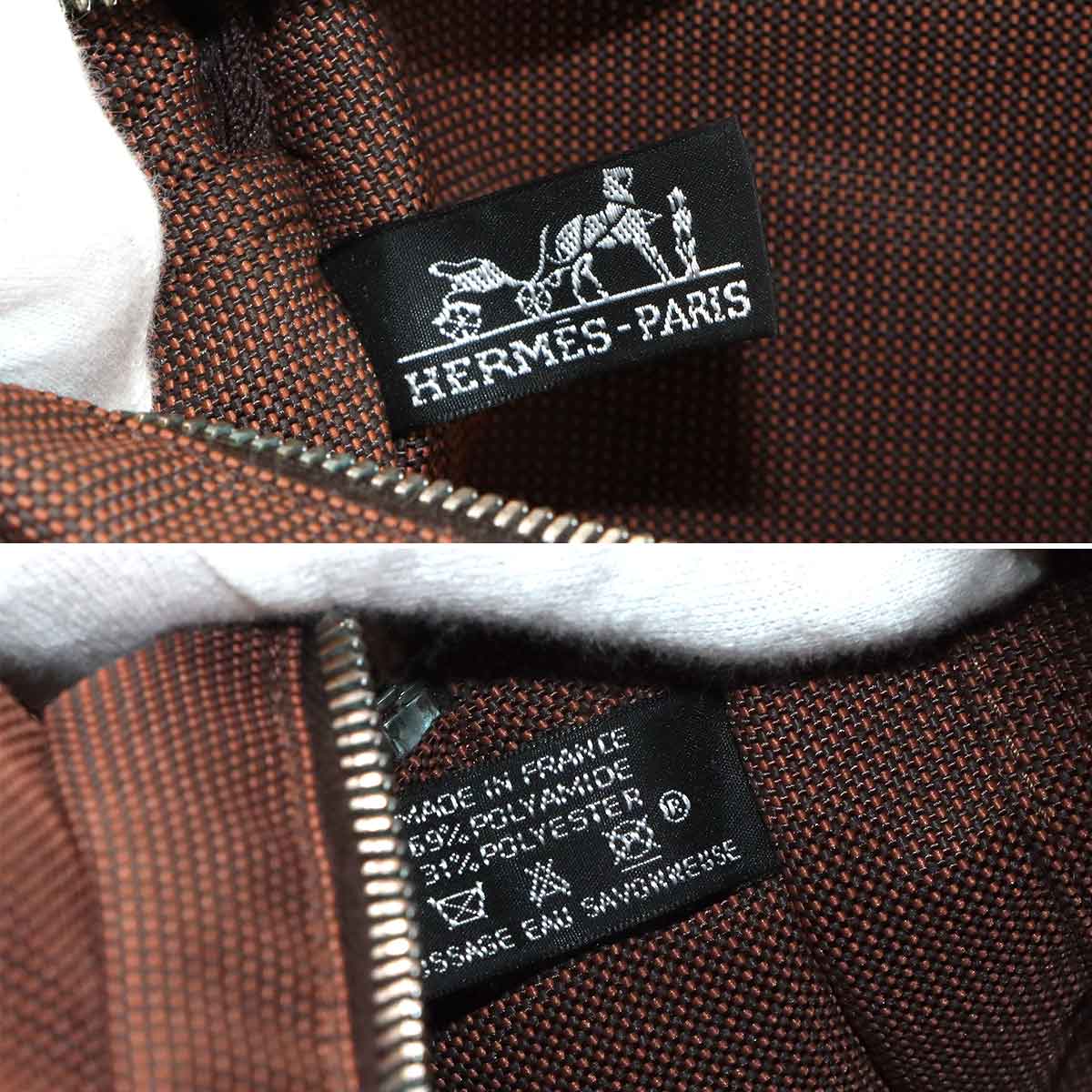 Herline Tote PM Bag Canvas Brown Unisex Purse