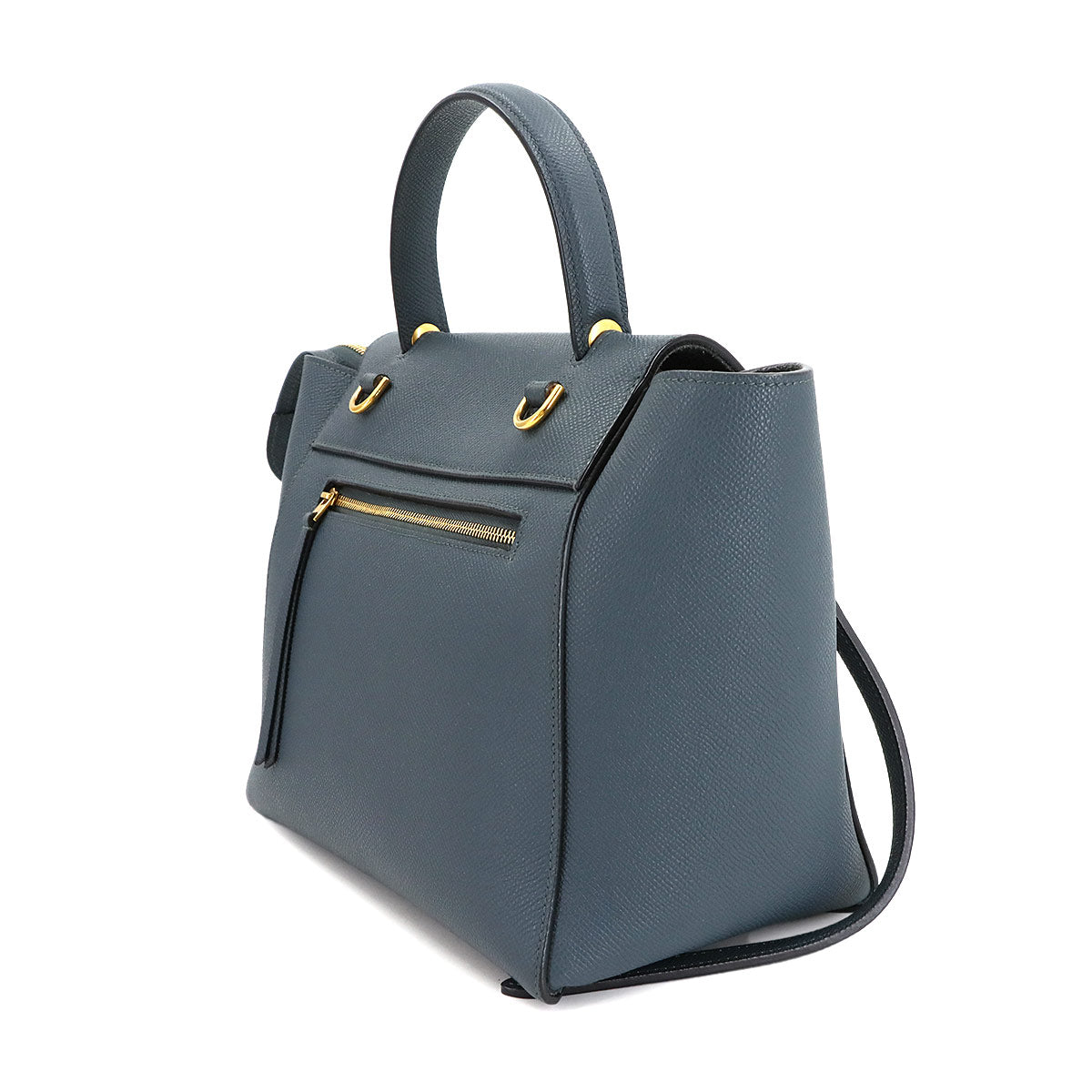 Belt Bag Micro Hand Shoulder Bag Leather Dark blue 189153