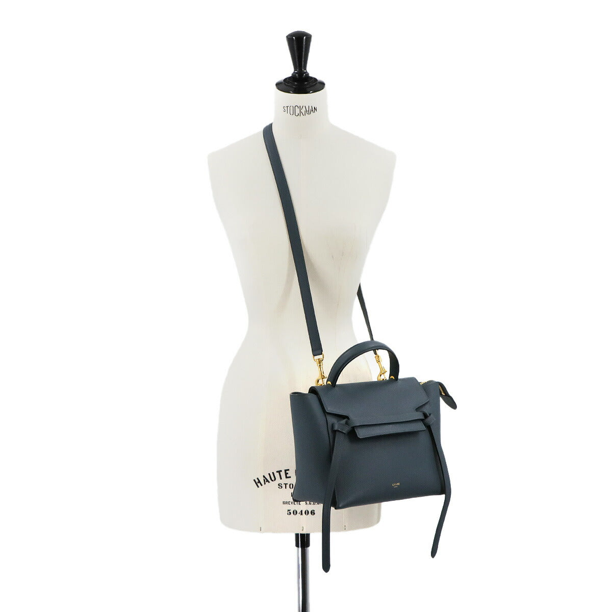 Belt Bag Micro Hand Shoulder Bag Leather Dark blue 189153