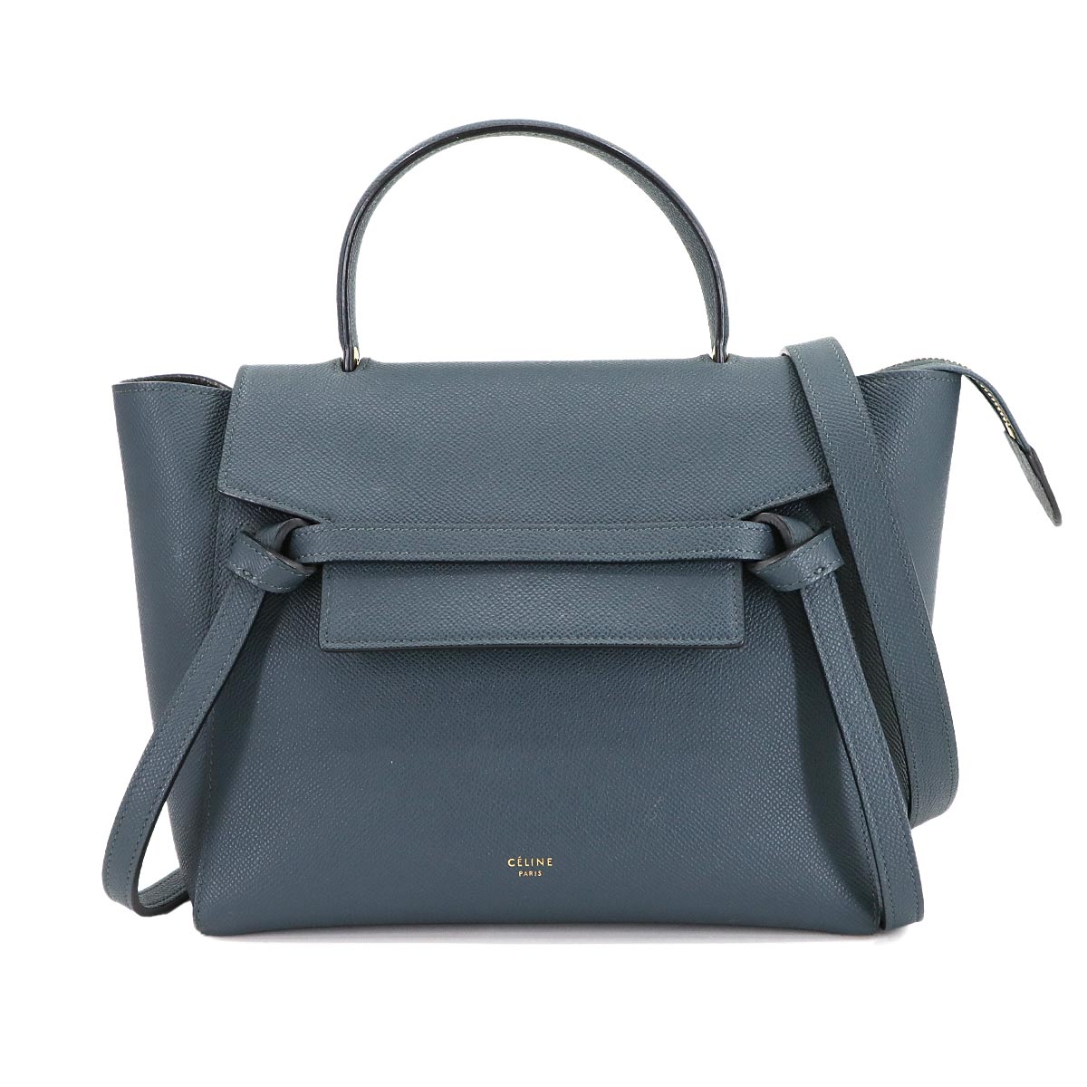 Belt Bag Micro Hand Shoulder Bag Leather Dark blue 189153