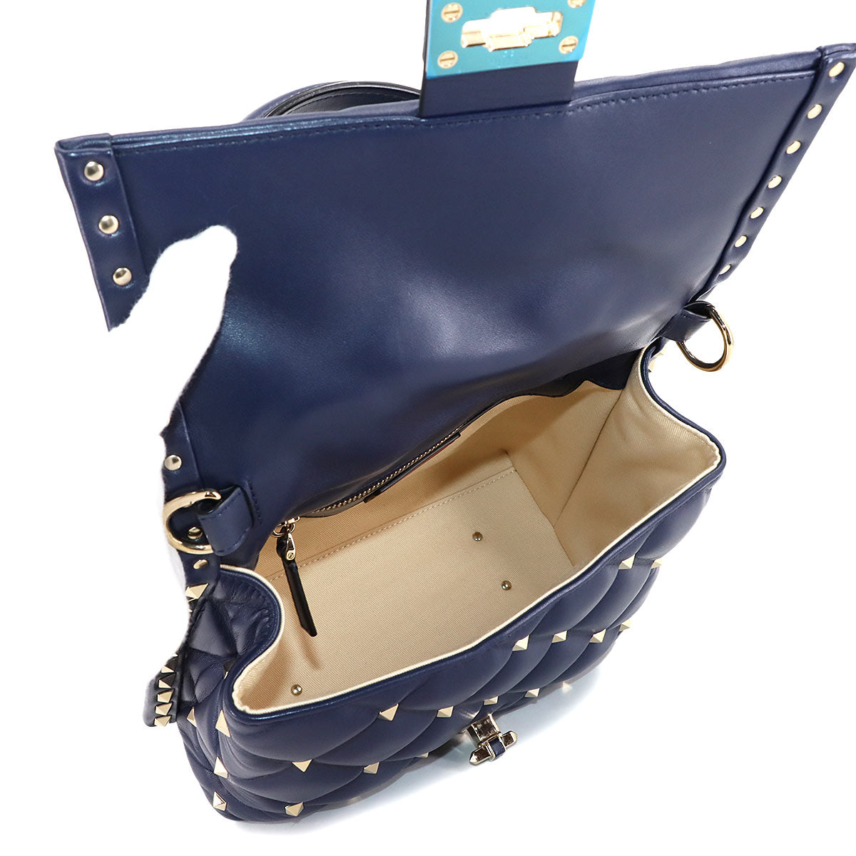 Candy Studs VLTN 2way Hand Shoulder Bag Leather