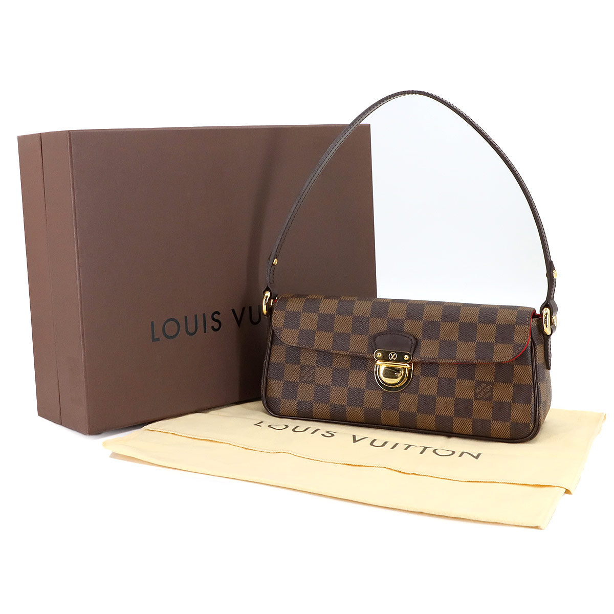 Damier Ravello PM Shoulder Bag Ebene N60007 Purse