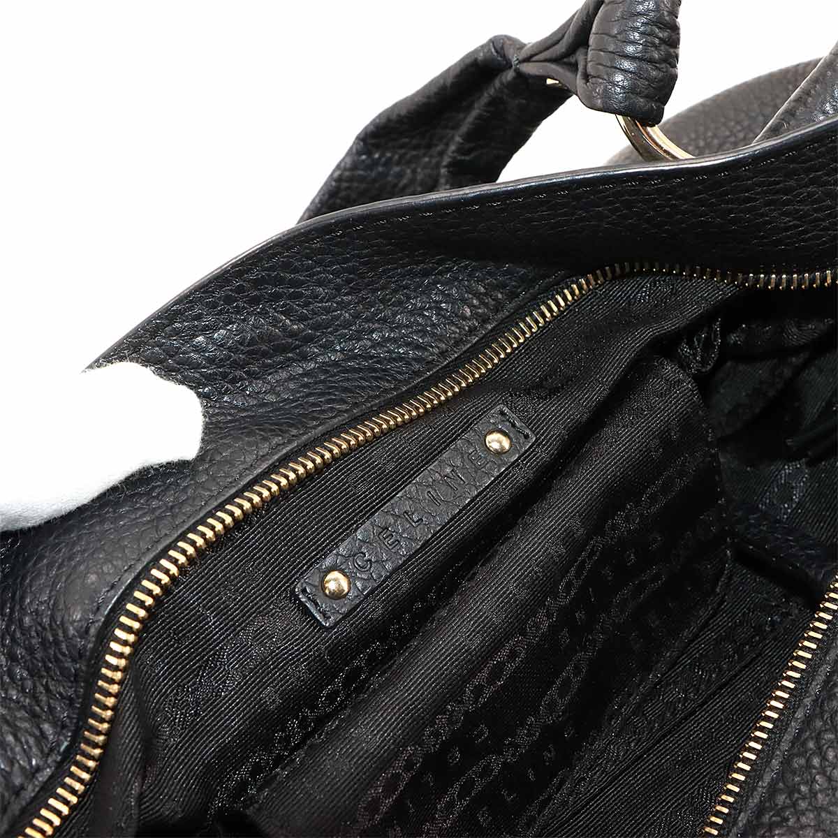 Bittersweet Hand Bag Leather Black Purse