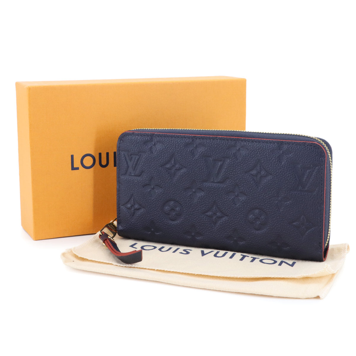 Monogram Empreinte Zippy Wallet Marine Rouge M62121