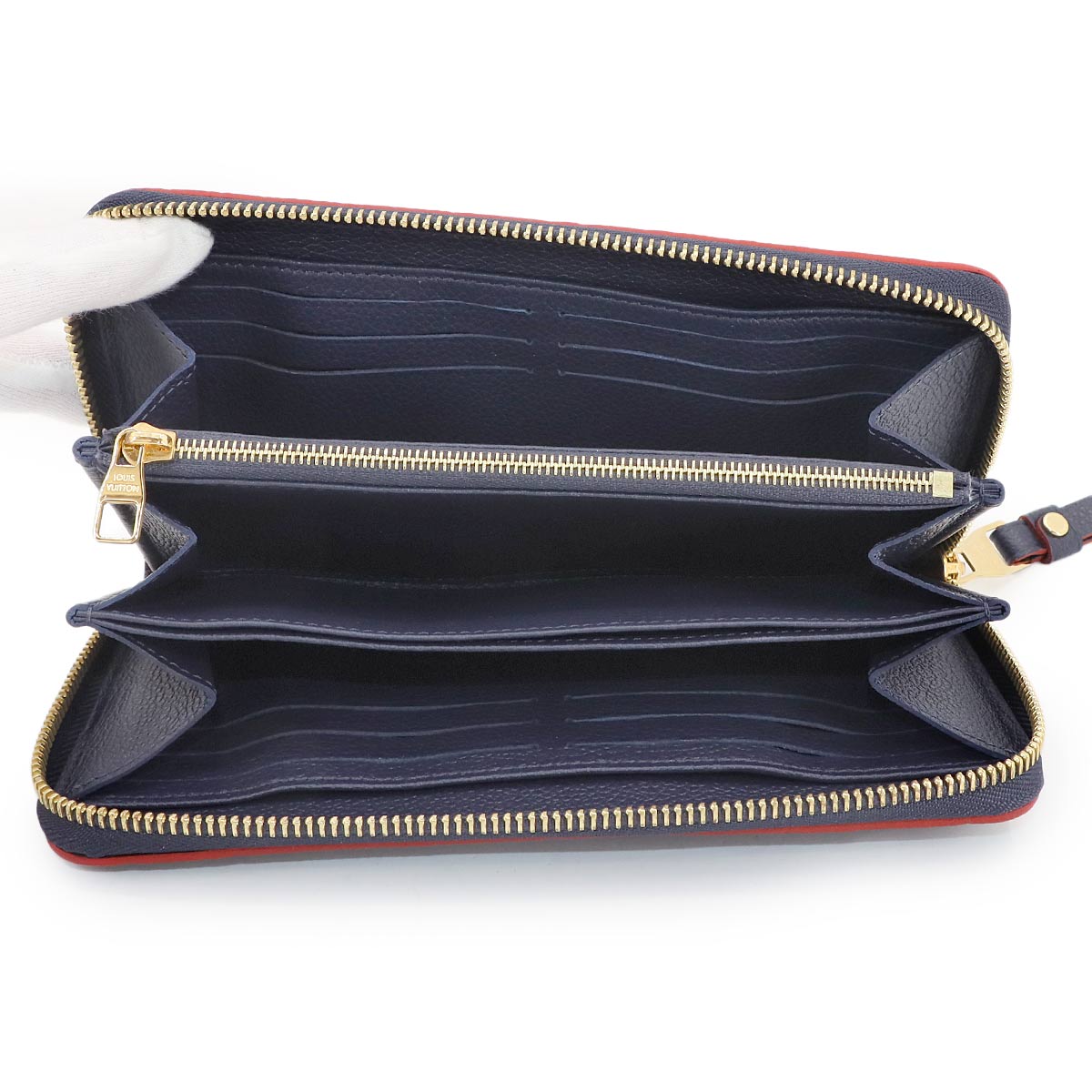 Monogram Empreinte Zippy Wallet Marine Rouge M62121