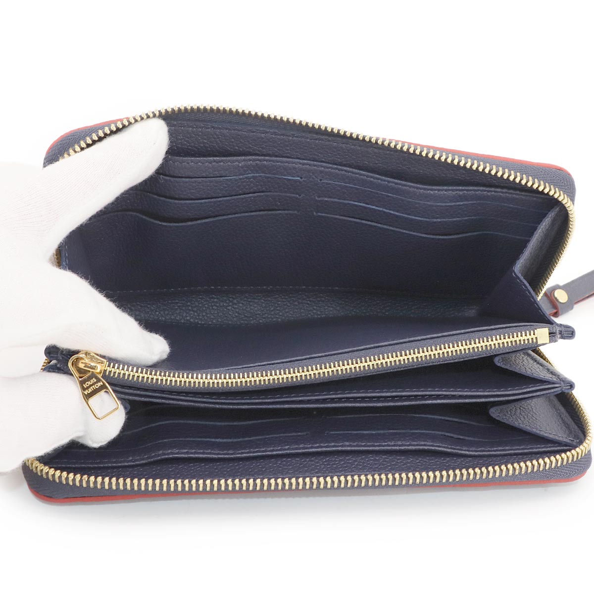 Monogram Empreinte Zippy Wallet Marine Rouge M62121