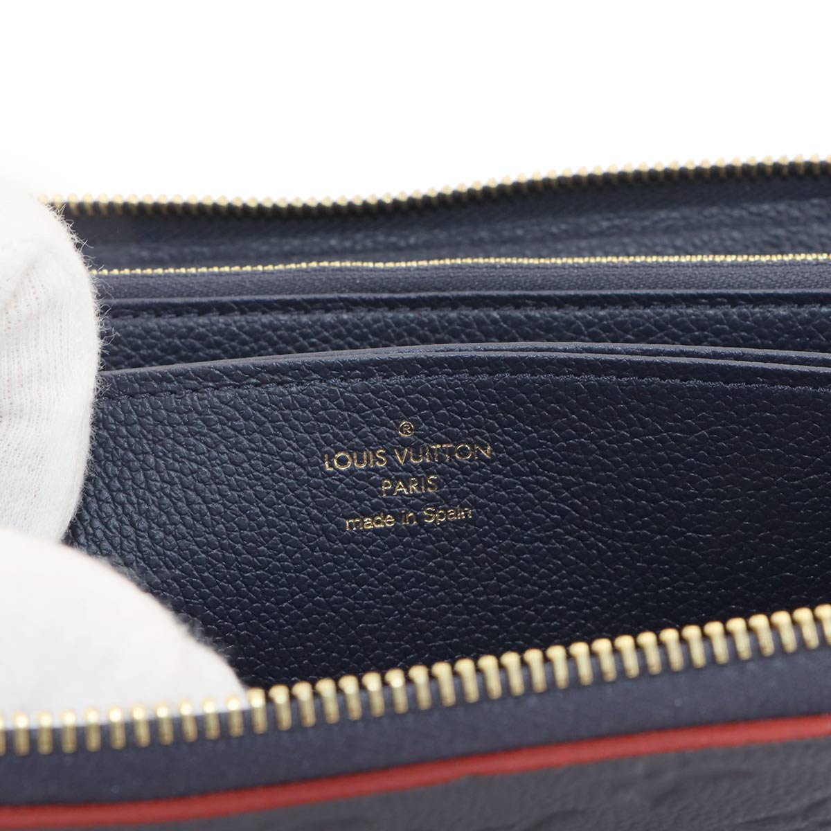 Monogram Empreinte Zippy Wallet Marine Rouge M62121