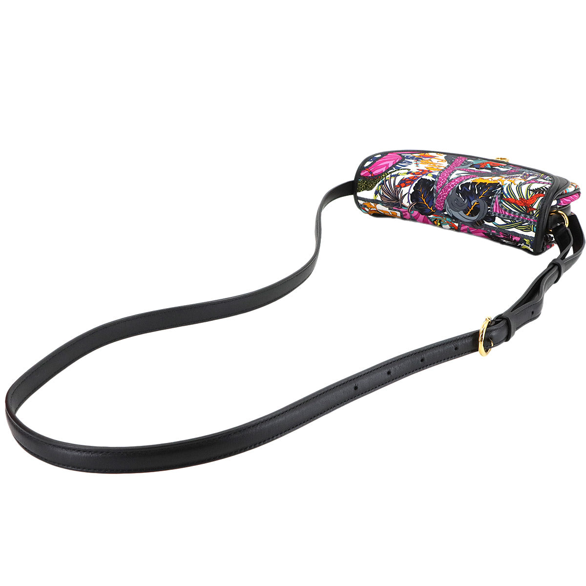 Shoulder Bag Nylon Leather Multicolor 21H986