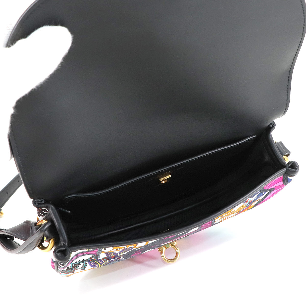 Shoulder Bag Nylon Leather Multicolor 21H986