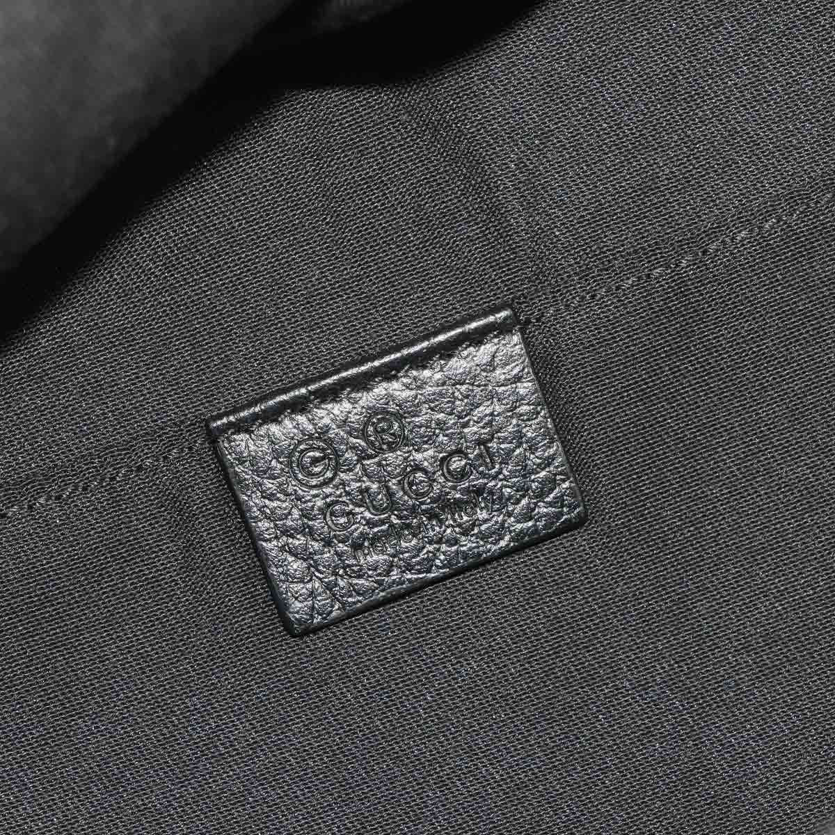 Crossbody Waist Bag GG Nylon Leather Black 449182 Purse