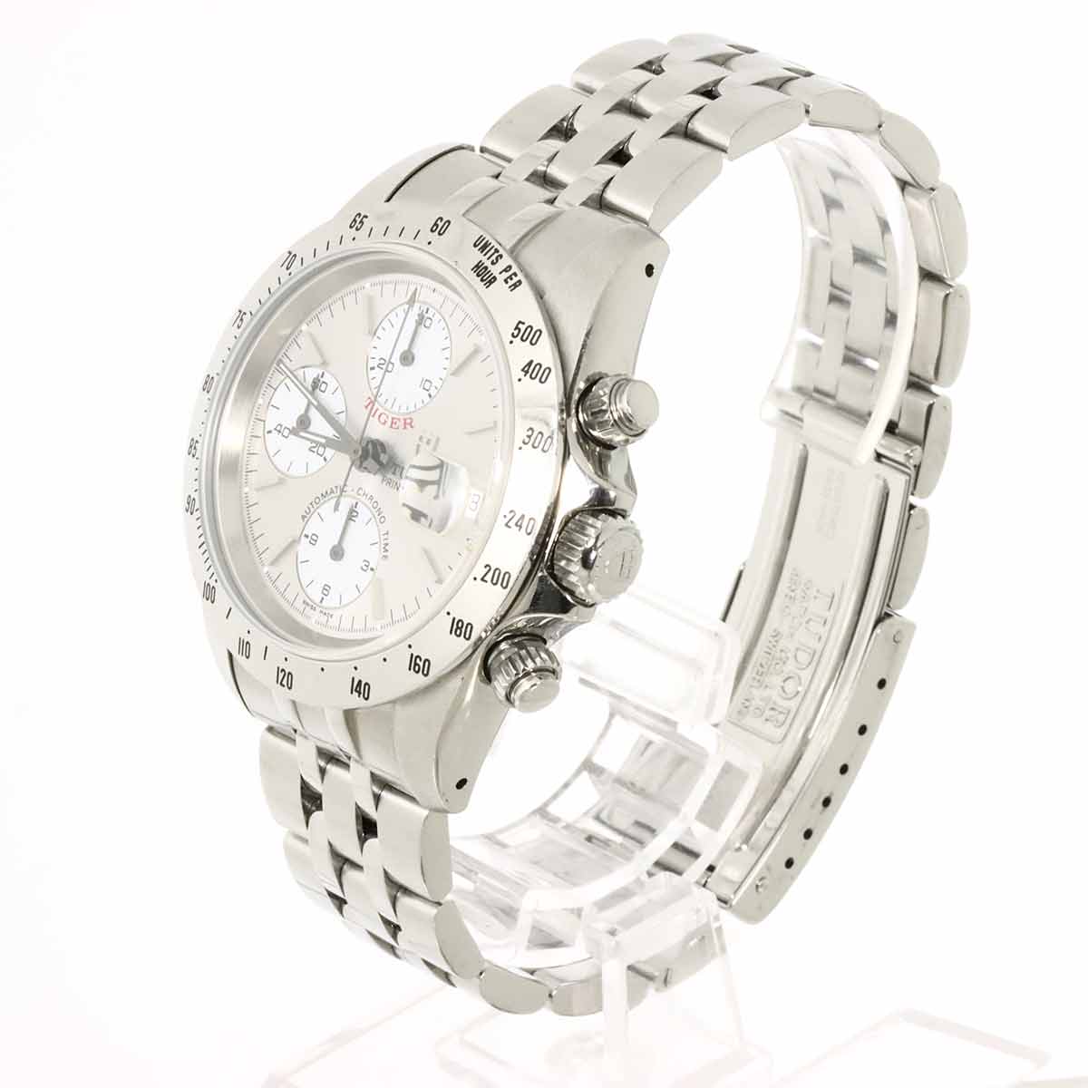 Chrono Time Tiger 79280 Date Automatic Silver Dial Mens Watch
