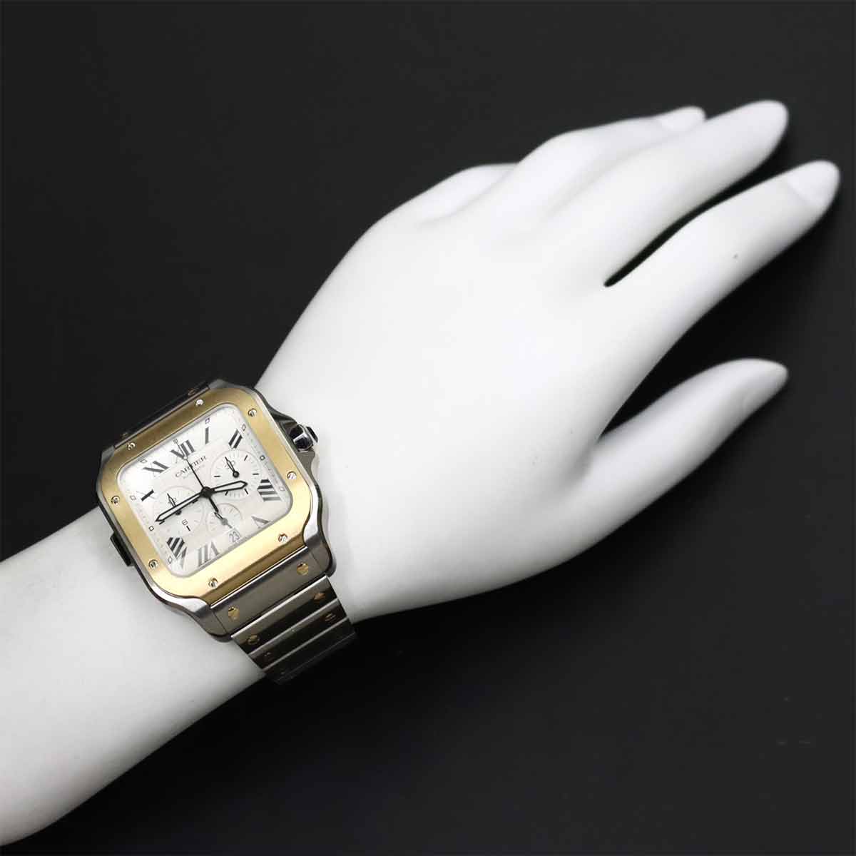 Santos de Cartier XL Chronograph W2SA0008 750 Yellow Gold